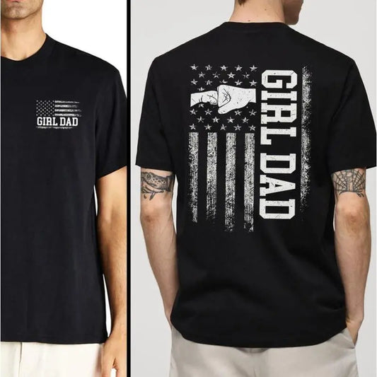 Girl Dad T-Shirt | Proud Father of Daughters Gift Tee