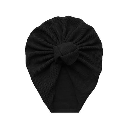 Baby Girl Bow Knot Turban Hat | Soft Newborn Beanie Cap for 4–24 Months