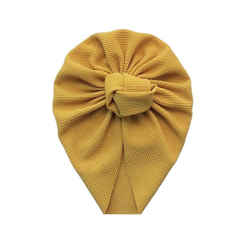 Baby Girl Bow Knot Turban Hat | Soft Newborn Beanie Cap for 4–24 Months