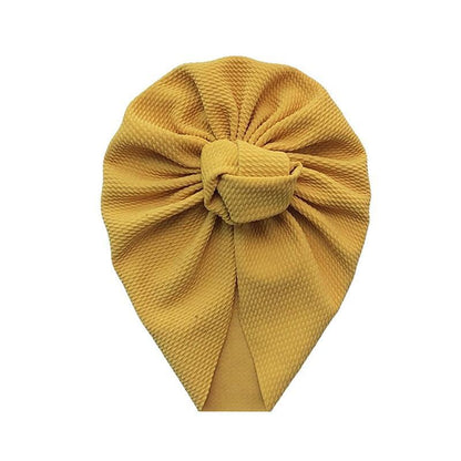 Baby Girl Bow Knot Turban Hat | Soft Newborn Beanie Cap for 4–24 Months