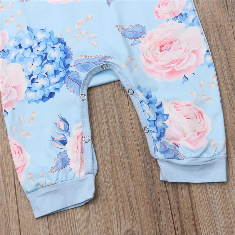 Baby Girl Floral Romper with Headband – Newborn to 24M