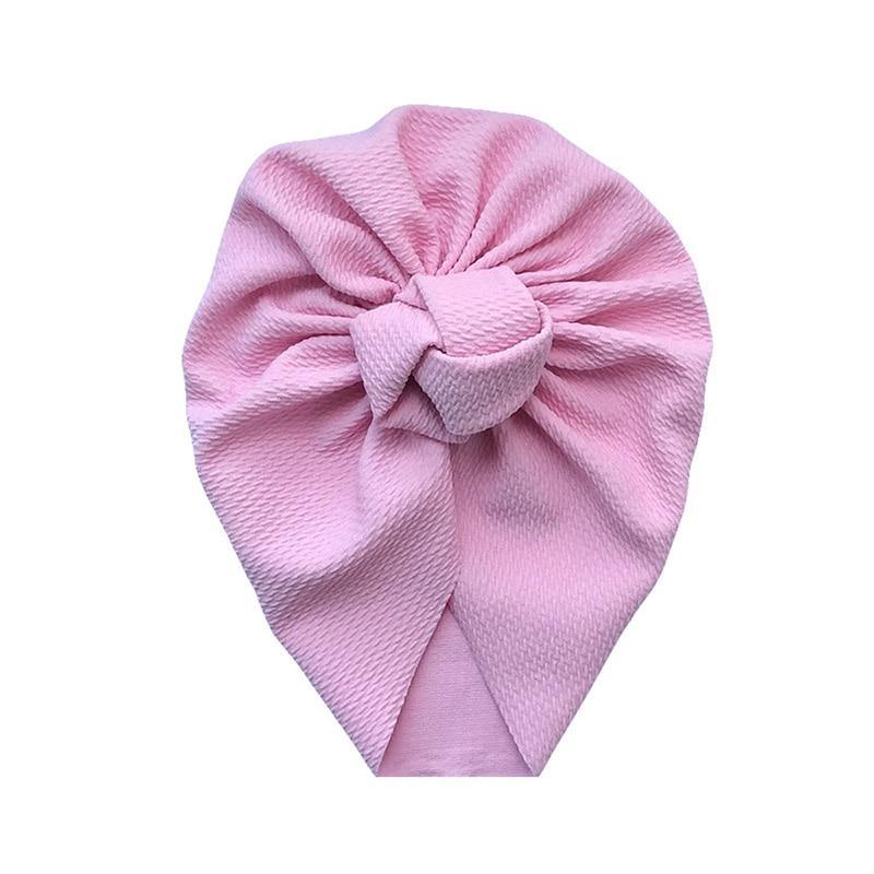 Baby Girl Bow Knot Turban Hat | Soft Newborn Beanie Cap for 4–24 Months