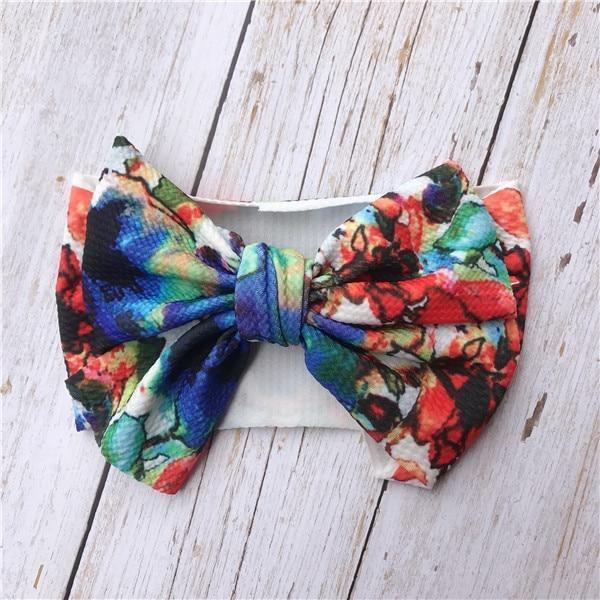 Baby Girl Nylon Bow Headband – Soft Stretch Headwrap for Newborns & Toddlers