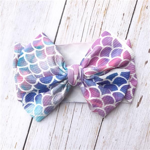 Baby Girl Nylon Bow Headband – Soft Stretch Headwrap for Newborns & Toddlers