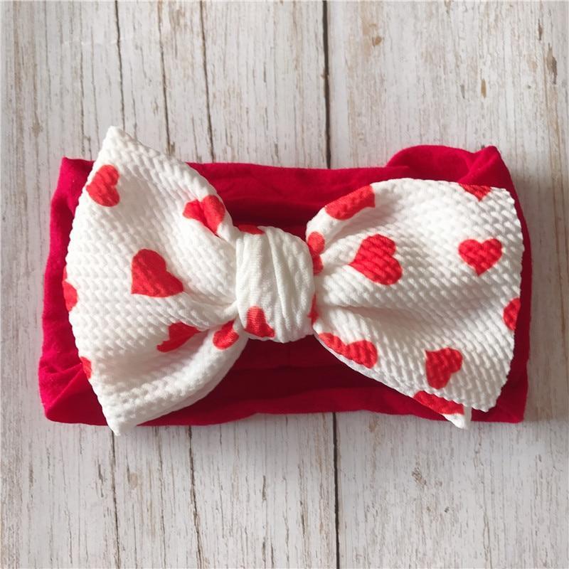 Baby Girl Nylon Bow Headband – Soft Stretch Headwrap for Newborns & Toddlers