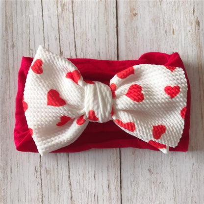 Baby Girl Nylon Bow Headband – Soft Stretch Headwrap for Newborns & Toddlers