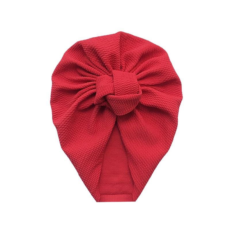 Baby Girl Bow Knot Turban Hat | Soft Newborn Beanie Cap for 4–24 Months