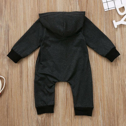 Baby Unisex Tie-Dye Hooded Zip-Up Romper