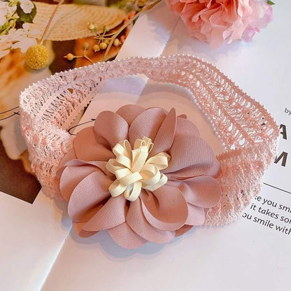 ILuxury Handmade Infant Child Hair Band Three-dimensional Alloy Rhinestone Crown Headdress  Elastic Headband Turban For Baby Girls