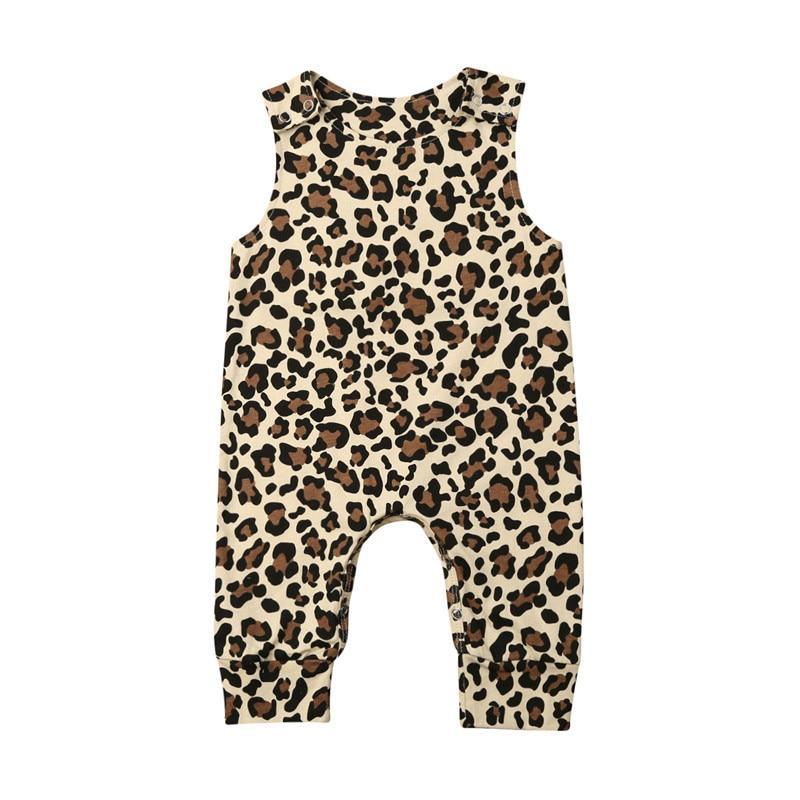 Baby Girl Leopard Print Cotton Romper