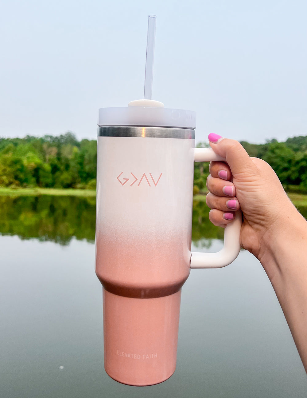 God Is Greater Than the Highs and Lows 40 oz Tumbler – Faith Insulated Travel Cup