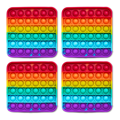 Rainbow Fidget Mats – 4-Pack Add-On for The Fidget Game: Sight Words