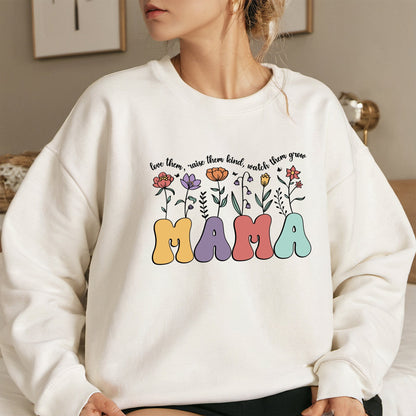 Floral Mama Sweatshirt | Soft Lightweight Graphic Sweatshirt for Women