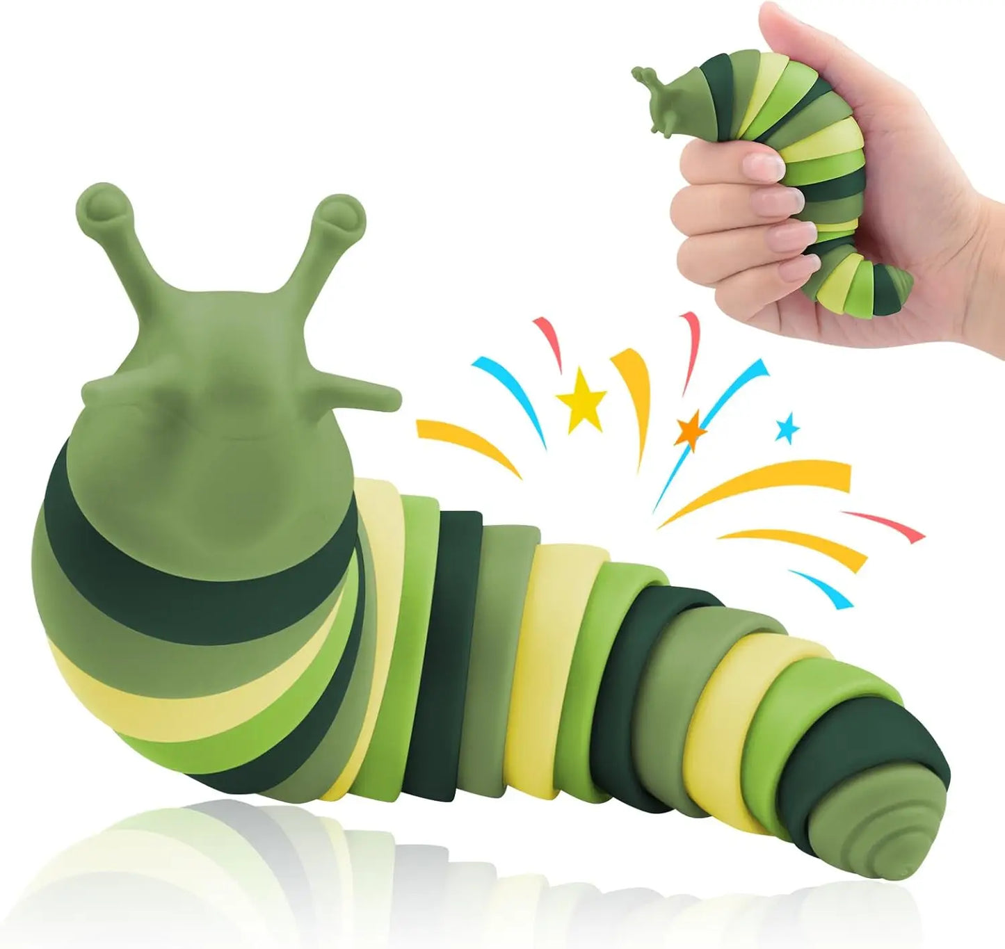 Slug Fidget Sensory Toy – Calming Stress Relief Toy for Kids with Sensory Needs & Travel
