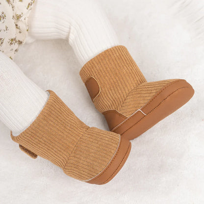 Newborn Baby Winter Boots – Soft Corduroy Booties