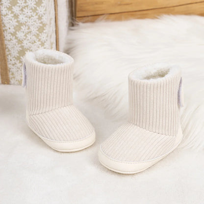 Newborn Baby Winter Boots – Soft Corduroy Booties