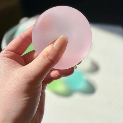 Squishy Blue Maltose Squeeze Toy | Transparent Mochi Sensory Fidget Toy