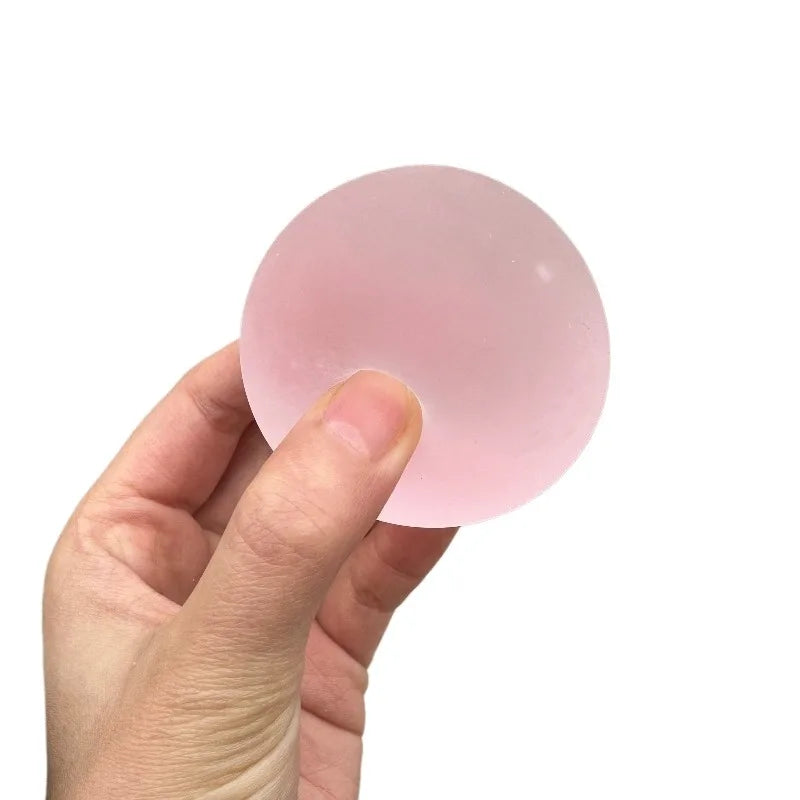Squishy Blue Maltose Squeeze Toy | Transparent Mochi Sensory Fidget Toy