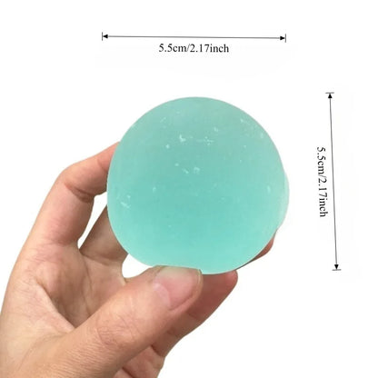 Squishy Blue Maltose Squeeze Toy | Transparent Mochi Sensory Fidget Toy