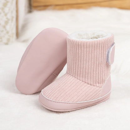 Newborn Baby Winter Boots – Soft Corduroy Booties