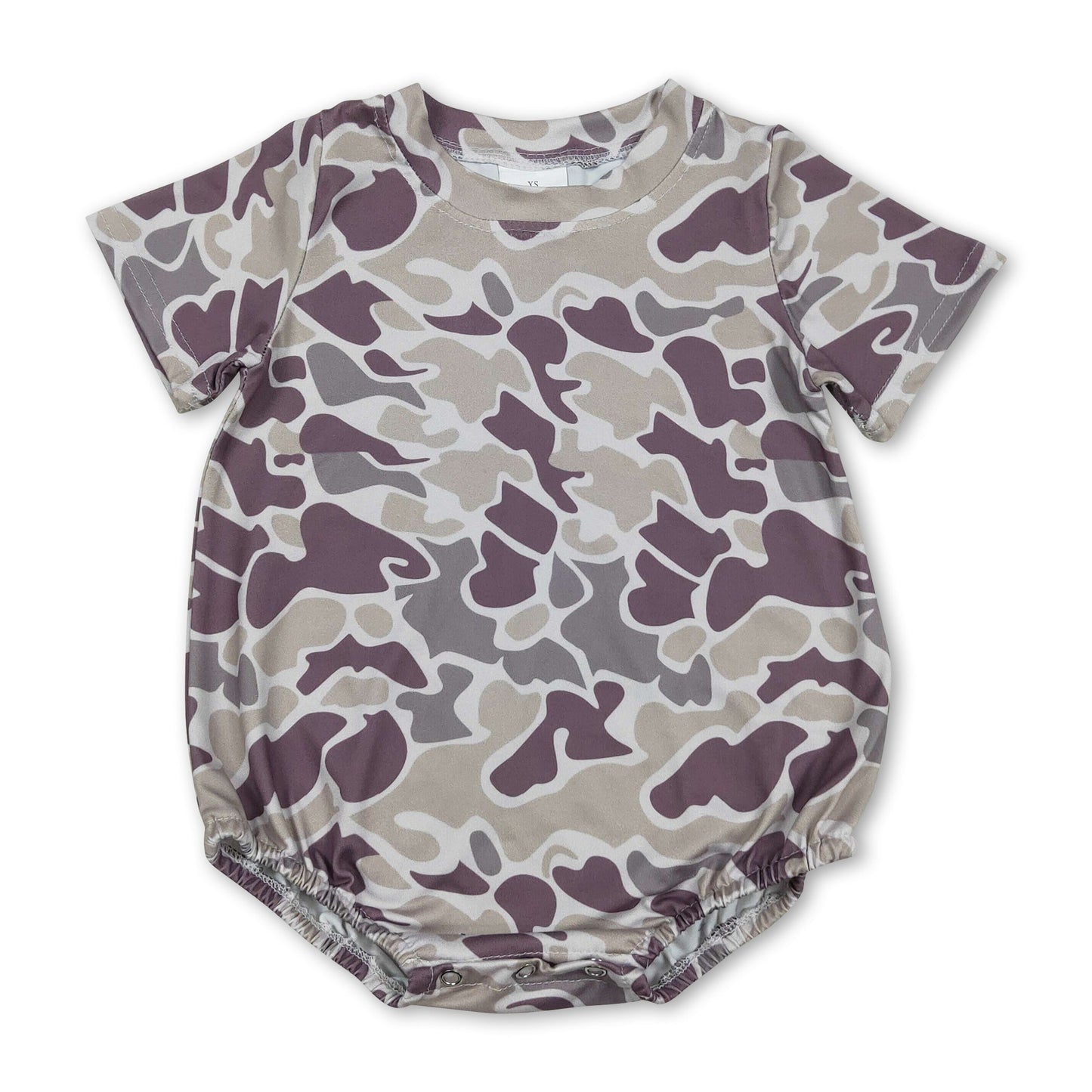 Camo Baby Boy Summer Romper | Short Sleeve Infant Outfit
