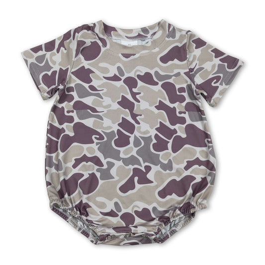 Camo Baby Boy Summer Romper | Short Sleeve Infant Outfit