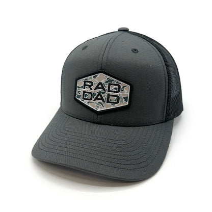 Rad Dad Duck Camo Trucker Hat | Woven Patch Snapback
