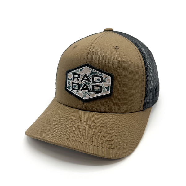 Rad Dad Duck Camo Trucker Hat | Woven Patch Snapback