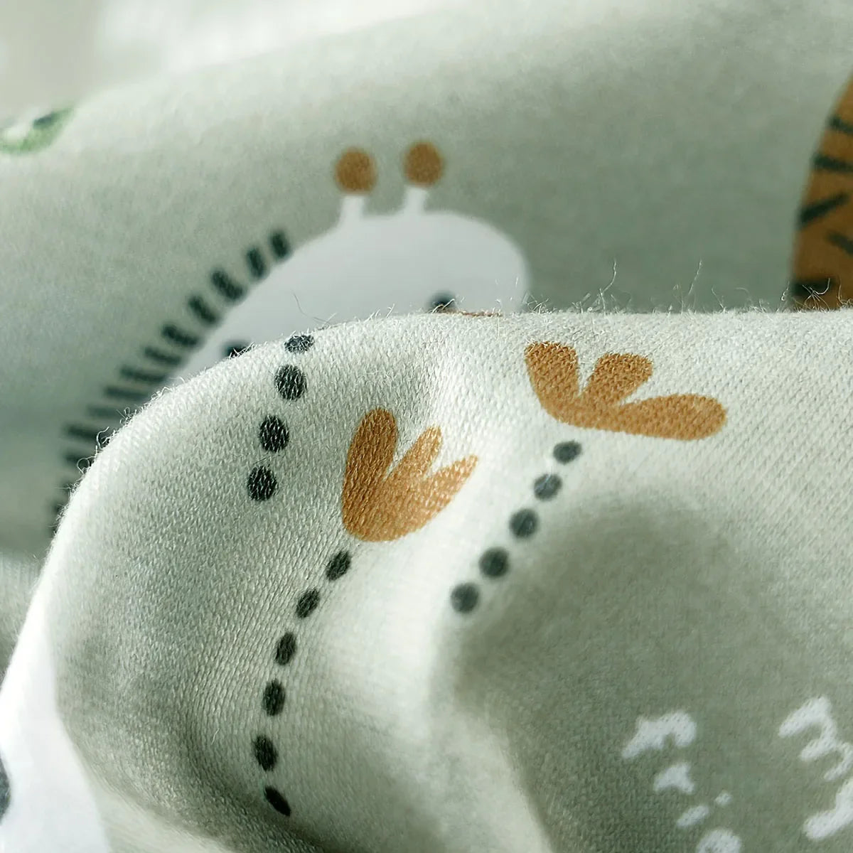 Baby Boy Zoo Animal Print Romper | Newborn Short Sleeve Bodysuit 0-12M