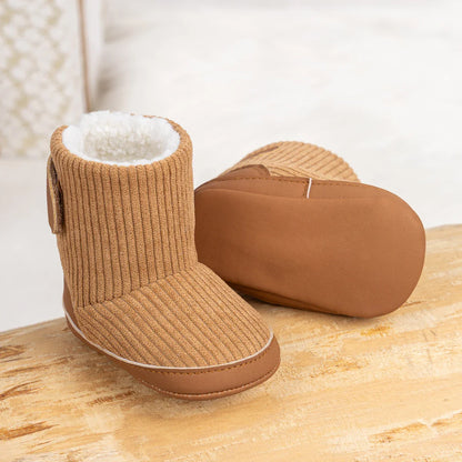 Newborn Baby Winter Boots – Soft Corduroy Booties