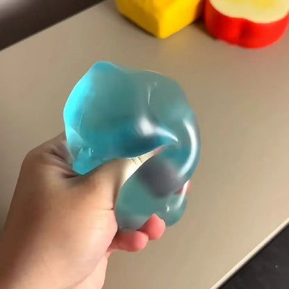 Green Apple Slow-Rebound Stress Ball – Squishy Fidget Sensory Toy for Kids & Adults