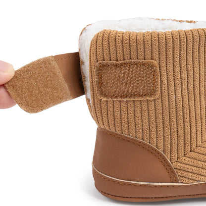 Newborn Baby Winter Boots – Soft Corduroy Booties