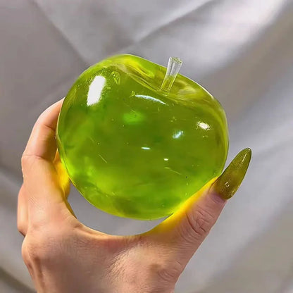 Green Apple Slow-Rebound Stress Ball – Squishy Fidget Sensory Toy for Kids & Adults