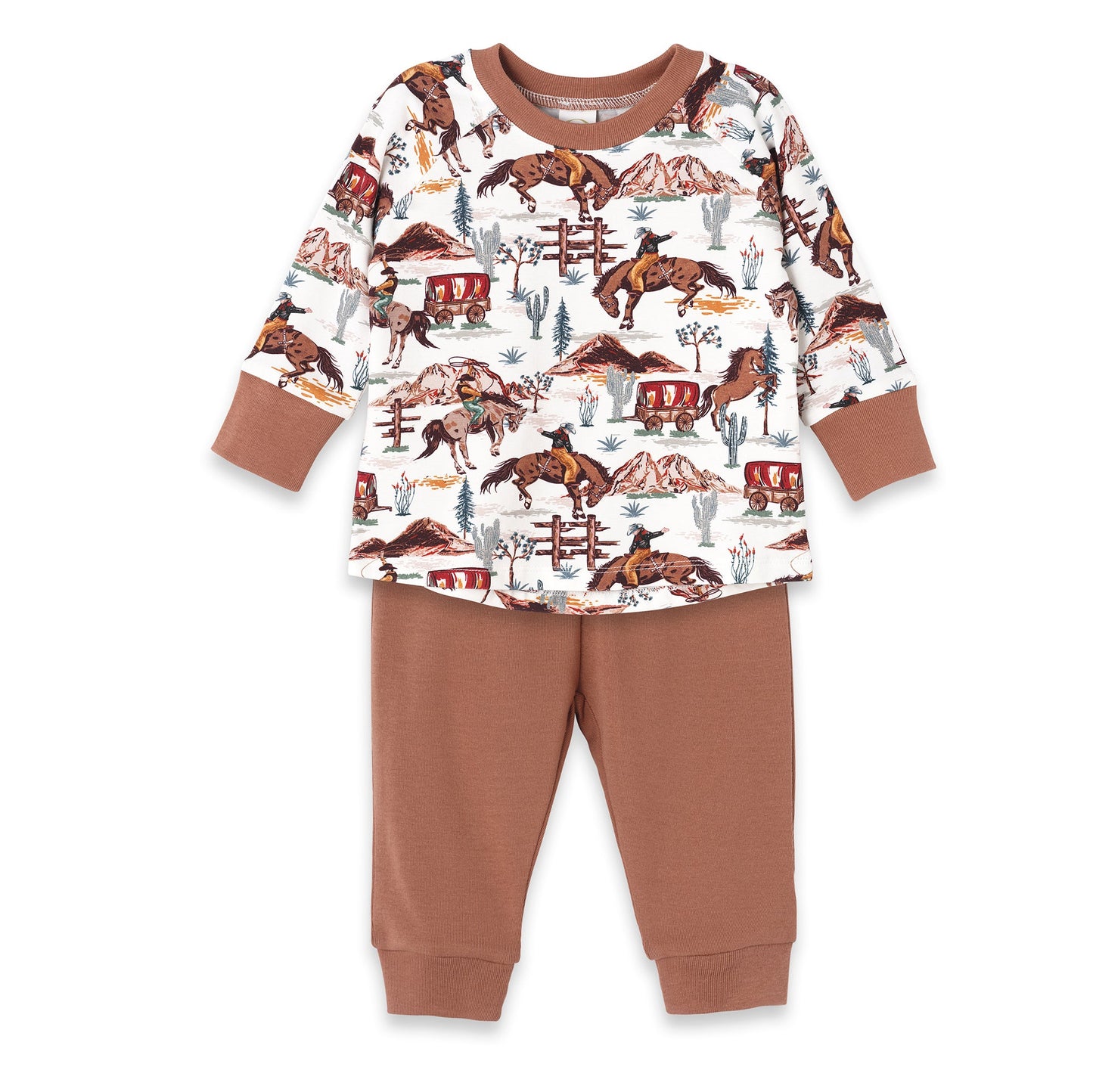 Western Cowboy Baby Boy Two-Piece Set | Bamboo & Cotton