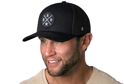 Dad Trucker Hat – Black Snapback | HAKA 5.0 Trucker