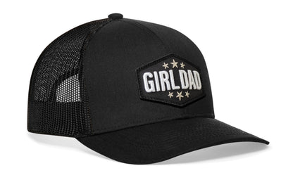Girl Dad Trucker Hat – Black Snapback | HAKA 3D Patch