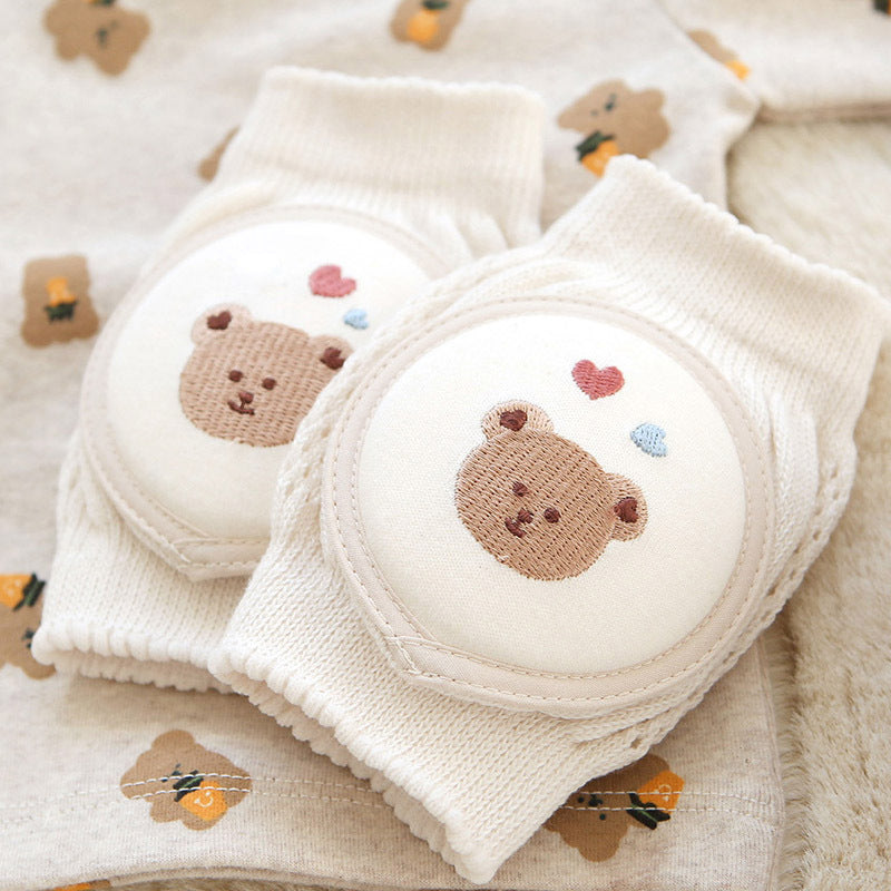 Baby Summer Knee Pads | Lightweight Breathable Cotton Crawling Protectors for 0–2 Years