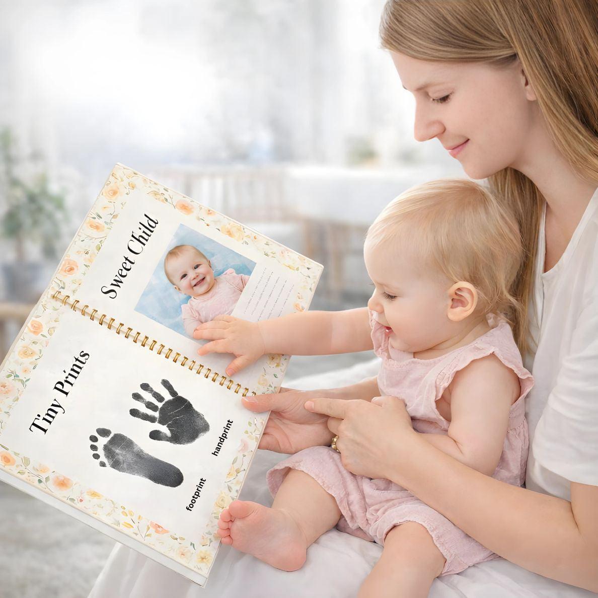 Baby Handprint & Footprint Kit | Mess-Free Inkless Keepsake Set for Newborns & Toddlers