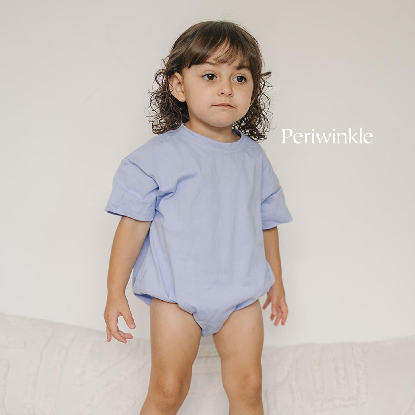 Girls "Big Sis" Graphic Bubble Romper
