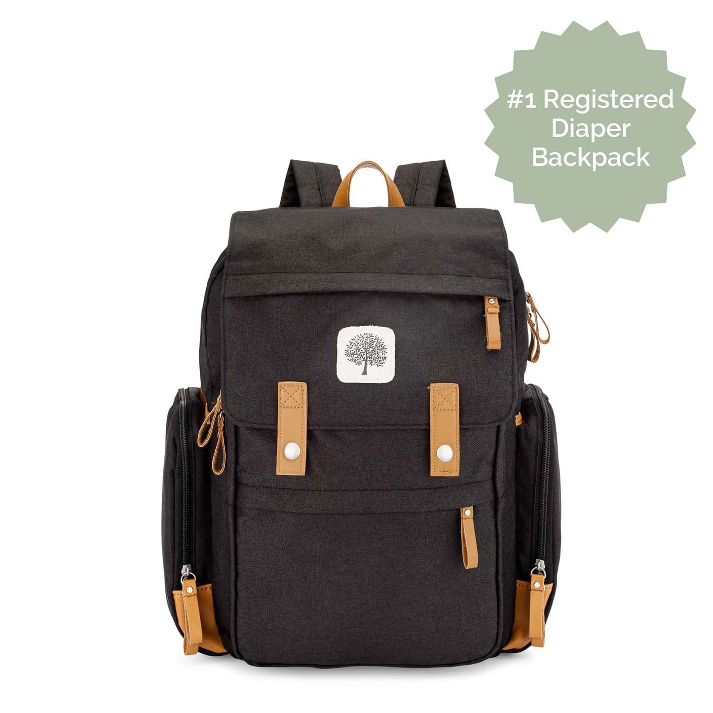 Birch Bag Diaper Backpack – 10+ Pockets, Insulated Bottle Pockets & Changing Pad Included