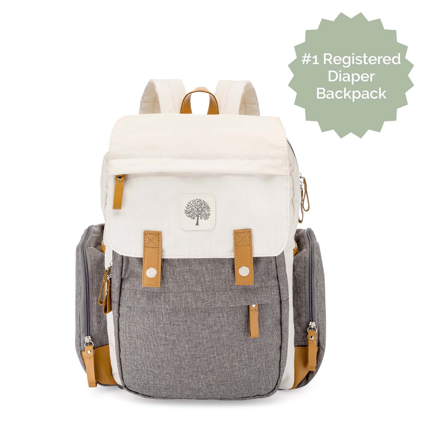 Birch Bag Diaper Backpack – 10+ Pockets, Insulated Bottle Pockets & Changing Pad Included
