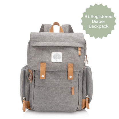 Birch Bag Diaper Backpack – 10+ Pockets, Insulated Bottle Pockets & Changing Pad Included