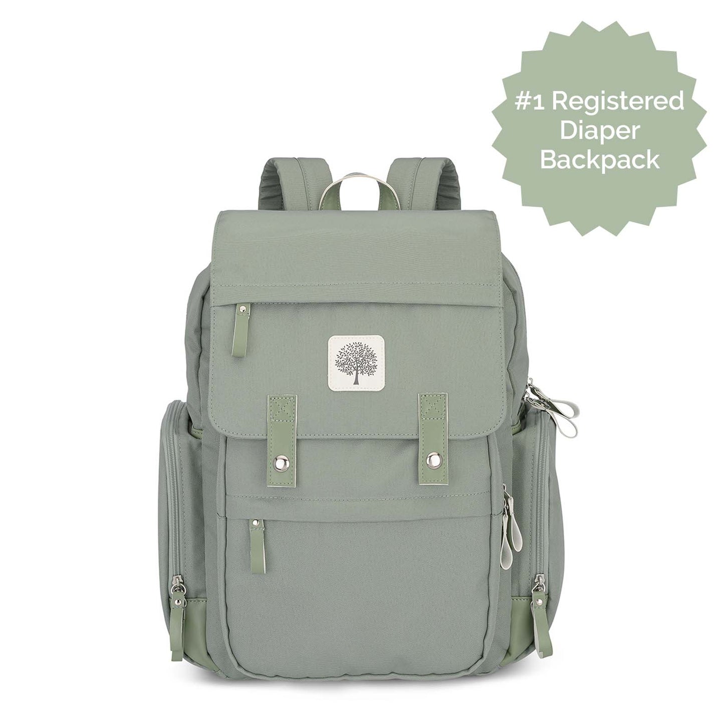 Birch Bag Diaper Backpack – 10+ Pockets, Insulated Bottle Pockets & Changing Pad Included