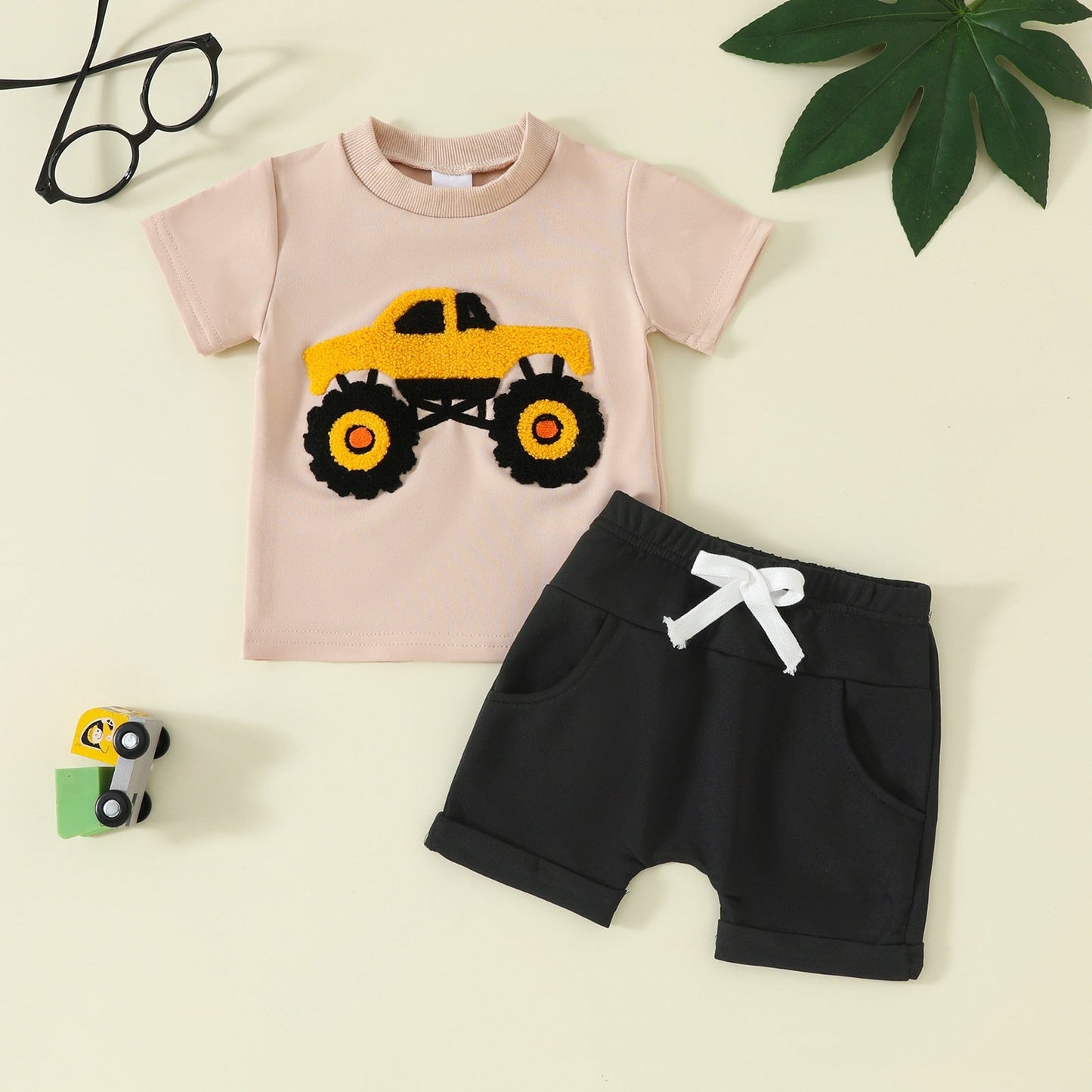 Boys Soft Cotton Short Sleeve & Shorts Set | 10+ Fun Prints