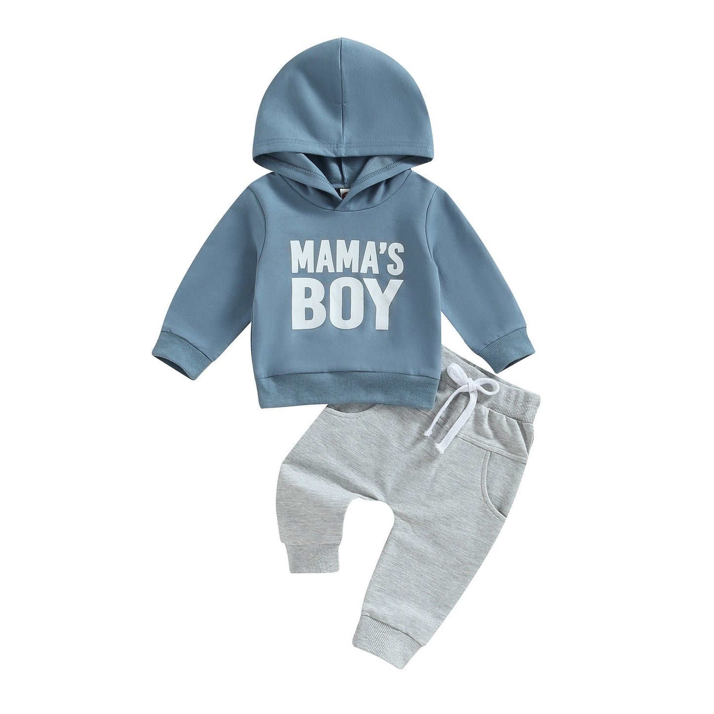 Boys' Letter Print Hoodie & Jogger Pants Set (2-Piece)