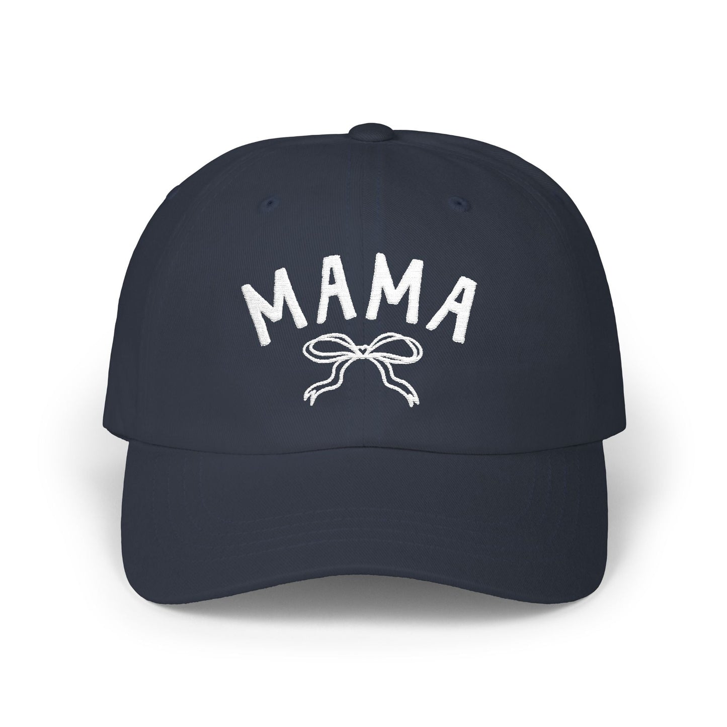 Cute Mama Embroidered Hat with Bow | Gift for New Moms & Mothers Day