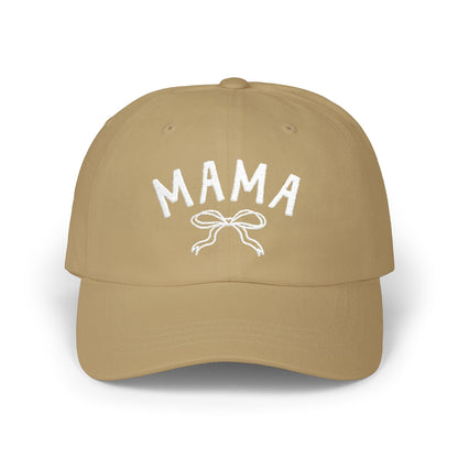 Cute Mama Embroidered Hat with Bow | Gift for New Moms & Mothers Day