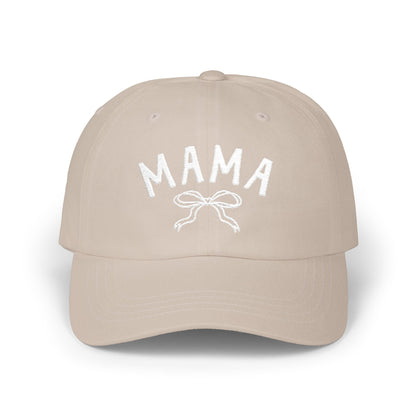 Cute Mama Embroidered Hat with Bow | Gift for New Moms & Mothers Day