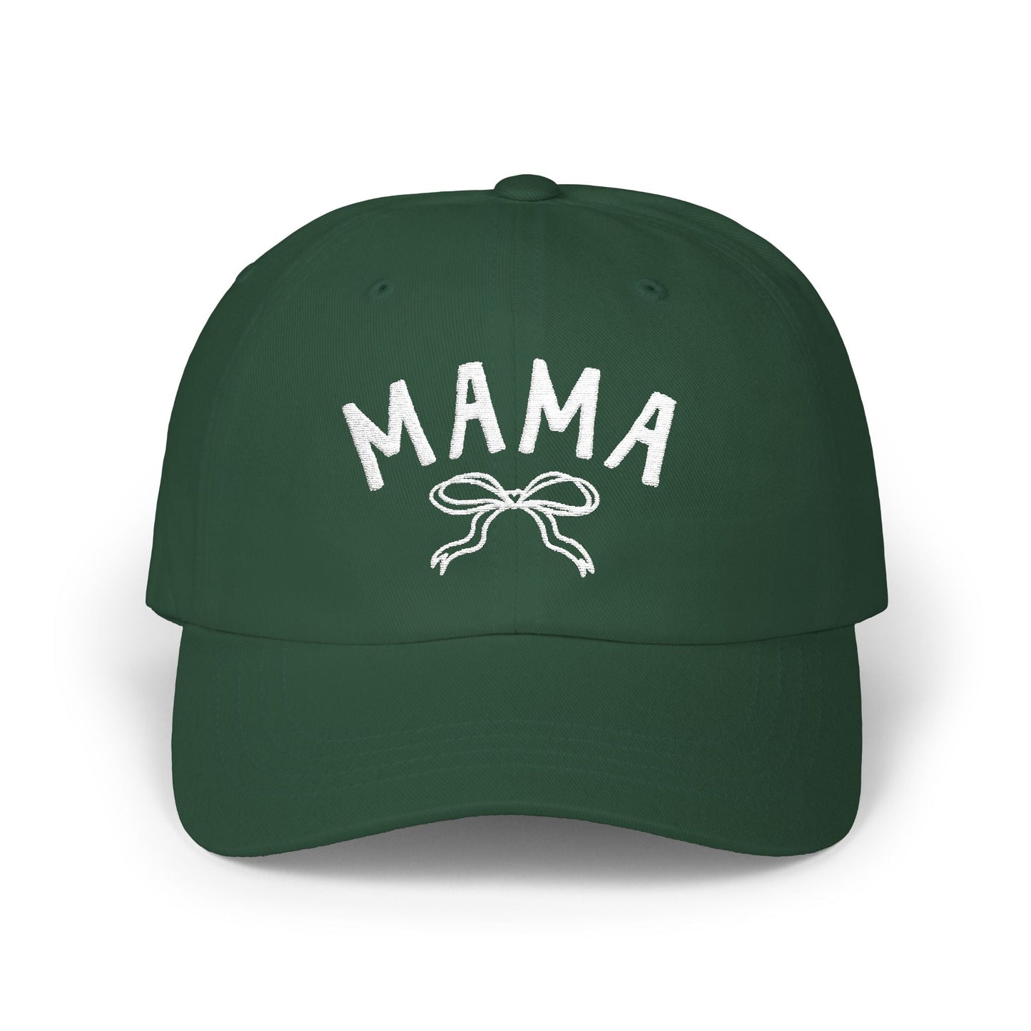Cute Mama Embroidered Hat with Bow | Gift for New Moms & Mothers Day