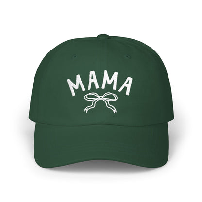 Cute Mama Embroidered Hat with Bow | Gift for New Moms & Mothers Day